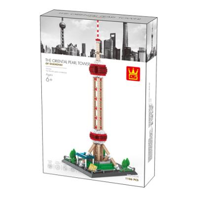 China Oriental Toy Wange 5224 Pearl Tower-Shanghai China Construction Set Toy Block Packaging for sale