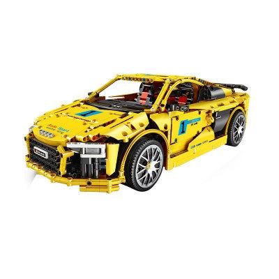 China Construction Toy Mold King 13127 R8 Sports Car Static Version Toyssmall Building Block Soft Plastic Toys Small for sale