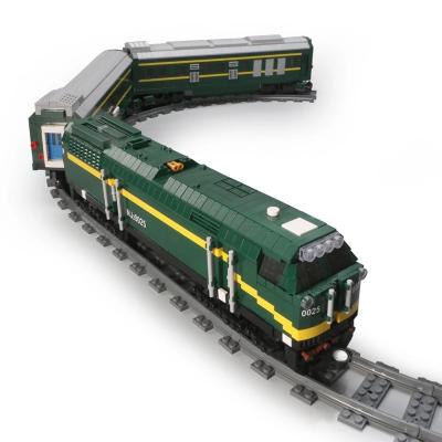 China Construction Toy Cheap 6388 Pcs Yuxing World Railway Series | NJ2 Diesel Locomotive Building Block Children Educational Plastic Building Blocks Toys for sale