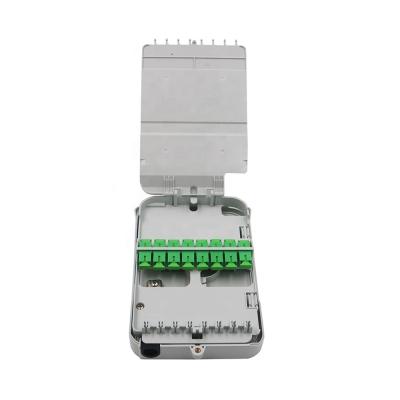 China PC ABS FTTH Fiber Optic Distribution Box Small Wall Mount 16 Core ftth Cable Termination Box for sale