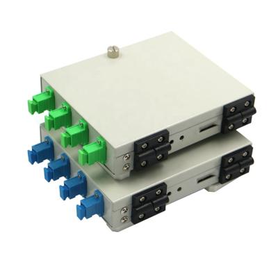 China FTTX SP-FTB-104B 4 Core Wall Mount Fiber Optic Terminal Box for sale