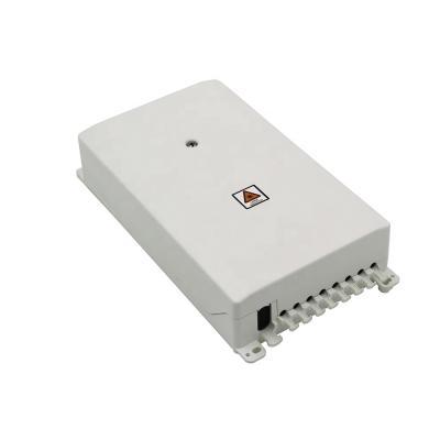 China Indoor Used Indoor Wall Mounted 8 Termination Fiber Optic Box Splitter Core Distribution for sale