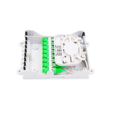 China Indoor Used 8 Port Fiber Optic Splitter Optic Distribution Box With SC/APC 1 8 Splitter for sale