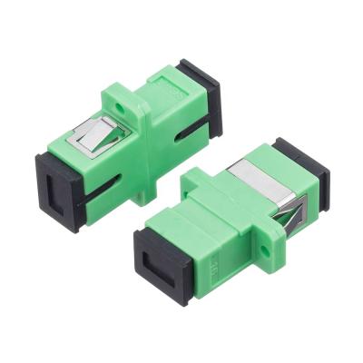 China FTTH Telecom Midcoupler SC APC Singlemode Simplex Fiber Optic Adapter for sale