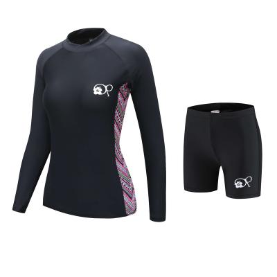 China 2022 Anti-UV fabric women small swimming wetsuit spearfishing diving two-piece wetsuit for sale