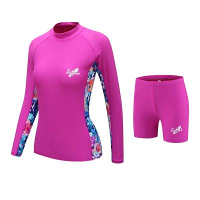 China Ladies Anti-UV Nylon Flexible Microfiber Fabric Design Custom Diving Surfing Wetsuits for sale