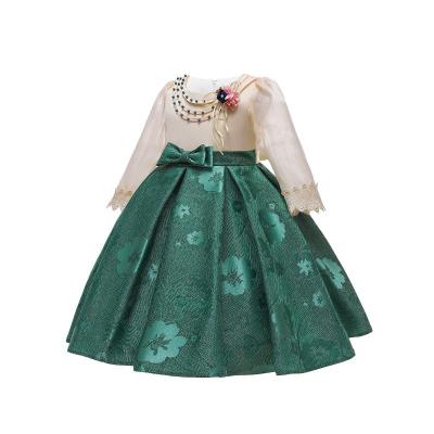 China Breathable Kids Girl Dress Kids Clothes Bridesmaids Dress With Floral Print Custom Wholesale Seller Designers Summer Kids Wear Big Size for sale