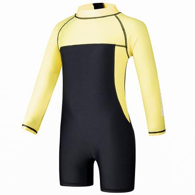 China Waterproof One Piece Thermal Neoprene Swimsuit Kids Wetsuit Long Sleeve Swim Dive Suit for sale