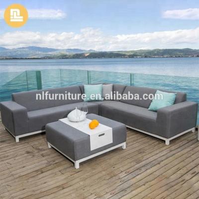 China Modern Design Aluminum Frame Aluminum Sofa Garden Furniture Outdoor Sofa Set for sale