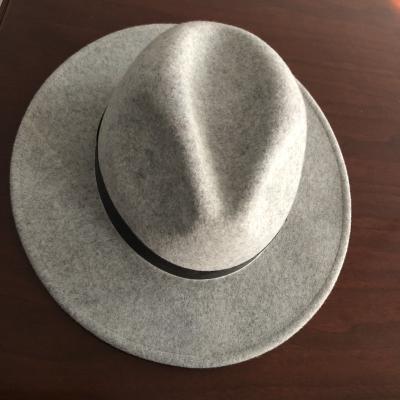 China Medium mix color fashion 100% Australian gray wool felt hat unisex felt hat wool felt hat for sale