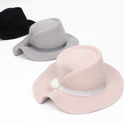 China breathable & Wool Felt Cloche Fashion Waterproof Hat For Lady Australian Wool Felt Hats Women Wholesale Hat for sale