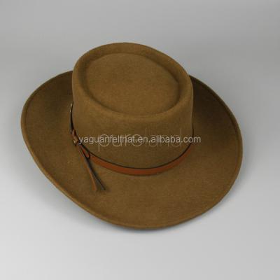 China breathable & Waterproof dark brown wool felt cowboy hat from Stetson. Mexican cowboy hats for sale