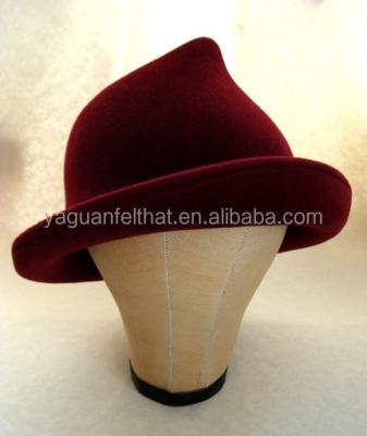 China breathable & Unique style girls felt hat waterproof hat. trendy girls wool felt pitcher hats. for sale