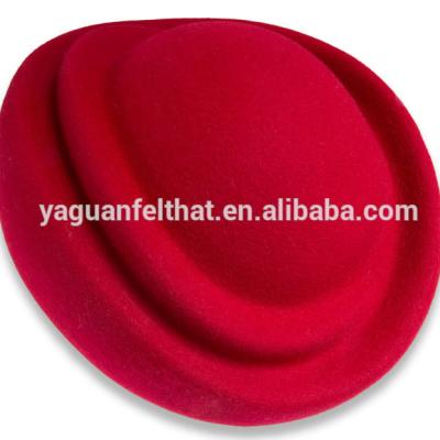 China breathable & Red Felt Waterproof Ladies Stewardess Hat With Stretch Headband for sale