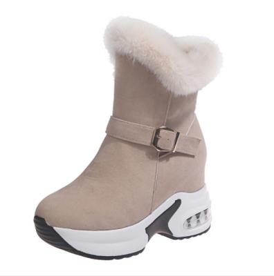 China Roman Boot UP-3405r Winter Women Warm Thick Sole Shoes Wedge Snow Boots for sale