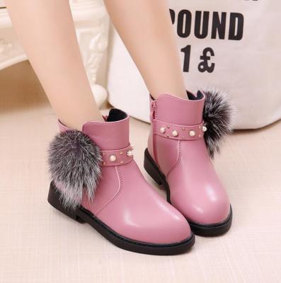 China UP-0031R 2017 Kids Girls Daily Baby Shoes Warm Sole Rubber Snow Boots for sale