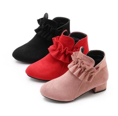 China Roman Boot UP-0032D Stylish Casual School Shoes Low Heel Boots For Girls for sale