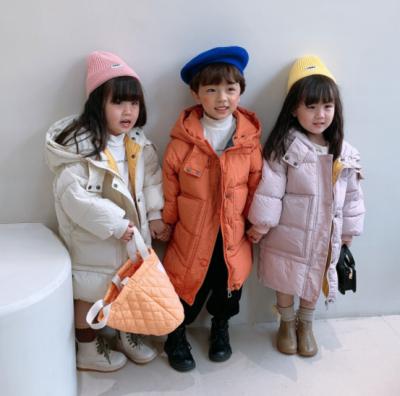 China UP-3445r Breathable Children's Padded Clothes Warm Thick Korean Long Down Padded Jacket For Boys And Girls for sale