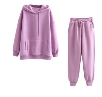 China UP-3402R Breathable Winter Two Piece Hoodie Set Women Shear Hooded Sweatshirt Sportswear for sale