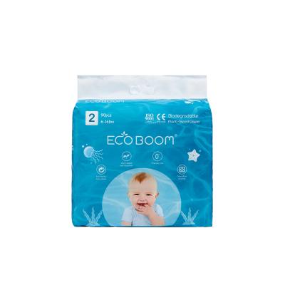 China Natural Baby BOOM Nature Bamboo ECO Activation ECO Disposable Newborn Eco Friendly Diaper for sale