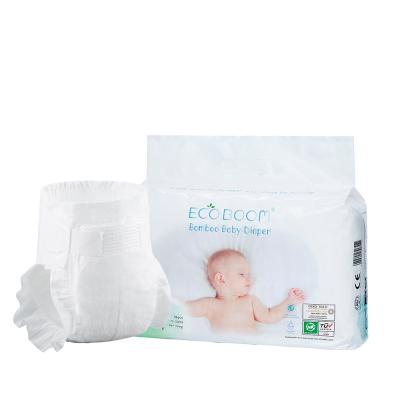 China 100% cotton plain weave hand smelling ecofriendlydiapers disposable opening and closing compostable bamboo diaper for sale