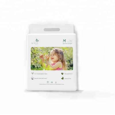 China Wholesale ECO BOOM bamboo natural soft touch baby printed disposable diaper with polybag packing for sale