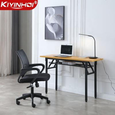 China Promotion Electric Foldable Conference Meeting Room Furniture Reception Table Shool Lap Executive Office Folding Desk and Modern Chair for sale