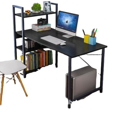 China Free Sample Foldable Writing Desk Home Office Table Modern Simple Design With Shelf Workstation Laptop PC Computer Desk for sale