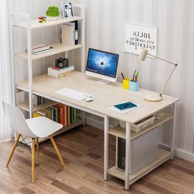 China Bedroom Furniture PC Studio Laptop Computer Desk Foldable Home Desk with Shelf Workstation Adjustable Writing Study Desk Table for sale