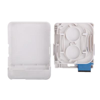 China SC Duplex FTTH Fiber Optic Termination Box Wall Outlet Optical Terminal Box Socket for sale