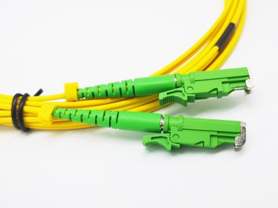 China E2000 APC to SC UPC Fiber Optic Patch Cord  Singlemode Simplex 1.8mm LSZH Riser Cable for sale