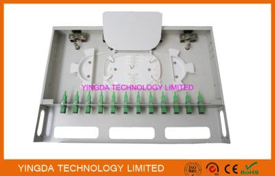 중국 12의 항구 광섬유 패치 패널 선반 산 섬유 패치 패널 ODF SC 연결기 및 떠꺼머리 판매용