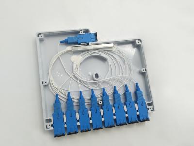 China YINGDA 1x8  Optical Splitter Distribution Box IP65 Indonesia Telecom ABS PC SC Connector UL94 for sale