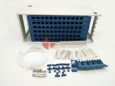 China 72 Port Fiber Optic ODF Optical fiber patch panel , Rack Mount Fiber Distribution Unit SC for sale