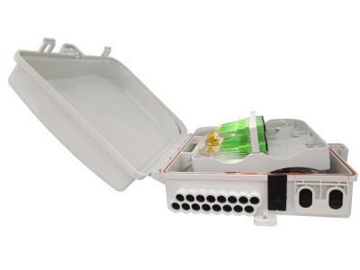 China Customizable Logo And Laser Marking Fiber Optic Splitter Box For FTTH Networks 24 Core Capacity IP65 for sale