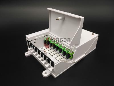 China Single Mode Fiber Optic Distribution Box FTTH SC Connectors 1*8 Optical Splitter 900um for sale