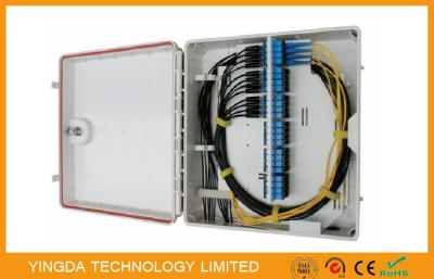 China Waterproof 48 Core SC FTTH Fiber Optic Splice Box Size 350*340*120 mm GPDB-S48D for sale