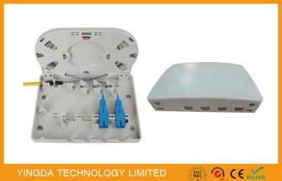 China ABS Flame Retardant Mini FTTx Fiber Optic Termination Box / 4 Port  Fiber Optical Patch Panel for sale