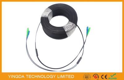 China Indoor Fiber Optic Patch Cables SC APC - SC Duplex FTTH Drop Cable Fanout Kits LSZH FRP for sale