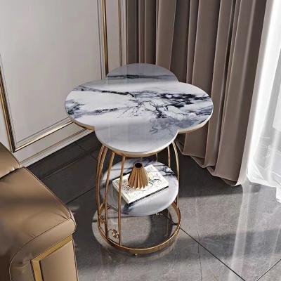 China Adjustable Nordic Living Room Furniture Metal (Height) Side Table For Cafe Living Room Bedroom Corridor for sale