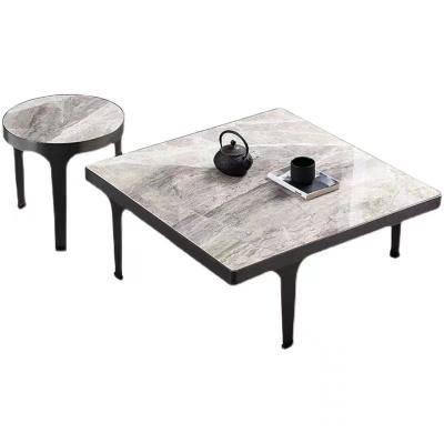 China New Style Italian Marble Top Set Coffee Table (Height) Adjustable For Home Hall Living Room for sale