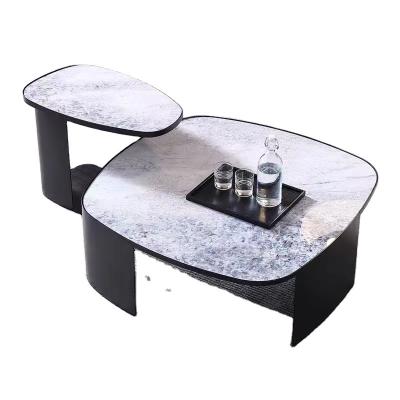 China Wholesale (Height)Adjustable Italian Design Limestone Small Coffee Table For Home Hall Living Room for sale