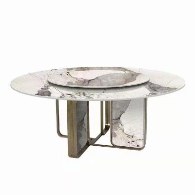 China China Supplier Luxury Modern Round Set Dining Table For Kitchen Home Living Room for sale