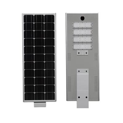 China High Capacity Battery Road Lighting Sensor Motion Lights Waterproof Ip65 300w All In One Solar Led Street Light With Pole for sale