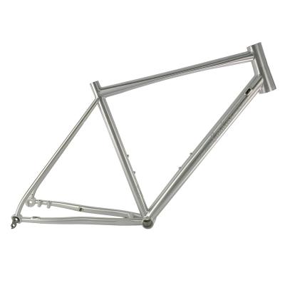 China Wholesale Custom Cruisers Gravel MTB Road Bike Titanium Bicycle Frames For 42c Tire for sale