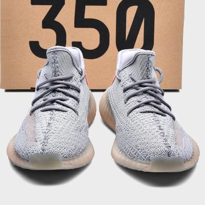 China Original high quality fashion/comfortable/durable/breathable/flexible logo men shape low sneakers kanye west Yeezys 350 zebra V2 BLUE casual shoes walking shoes size 36-46 TINT for sale