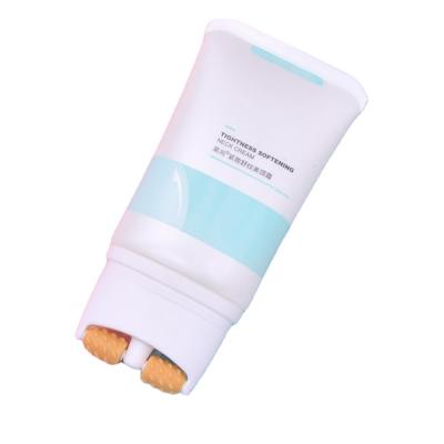 China Skin Care Packaging High Quality Massager Cream Body Scrub Bottle Lotion Cosmetic Scrubs Plastic Roller Bottle for sale