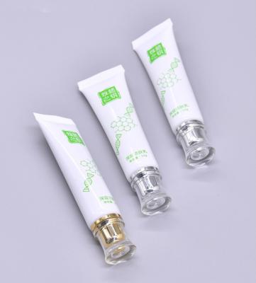 China Custom Empty Cosmetic Rotary Acrylic PE Cover Personal Care BB Cream Hose 10ml Plastic Eye Cream Tube for sale