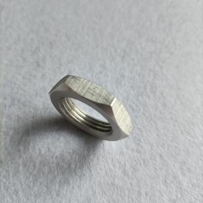 China Precision Turned and Milling CNC Lathe Medical Equipment Aluminum Hex Nut Machining Aluminum CNC Lathe Parts for sale