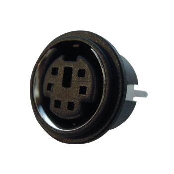 China PBT4815 8 Pin Mini Din Electrical Plug Jack Connectors for sale